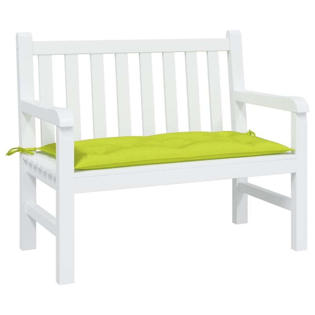 VIDAXL Coussin de banc de jardin vert brillant 100x50x7cm tissu oxford