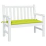 Voir la diapositive 1 : VIDAXL Coussin de banc de jardin vert brillant 100x50x7cm tissu oxford