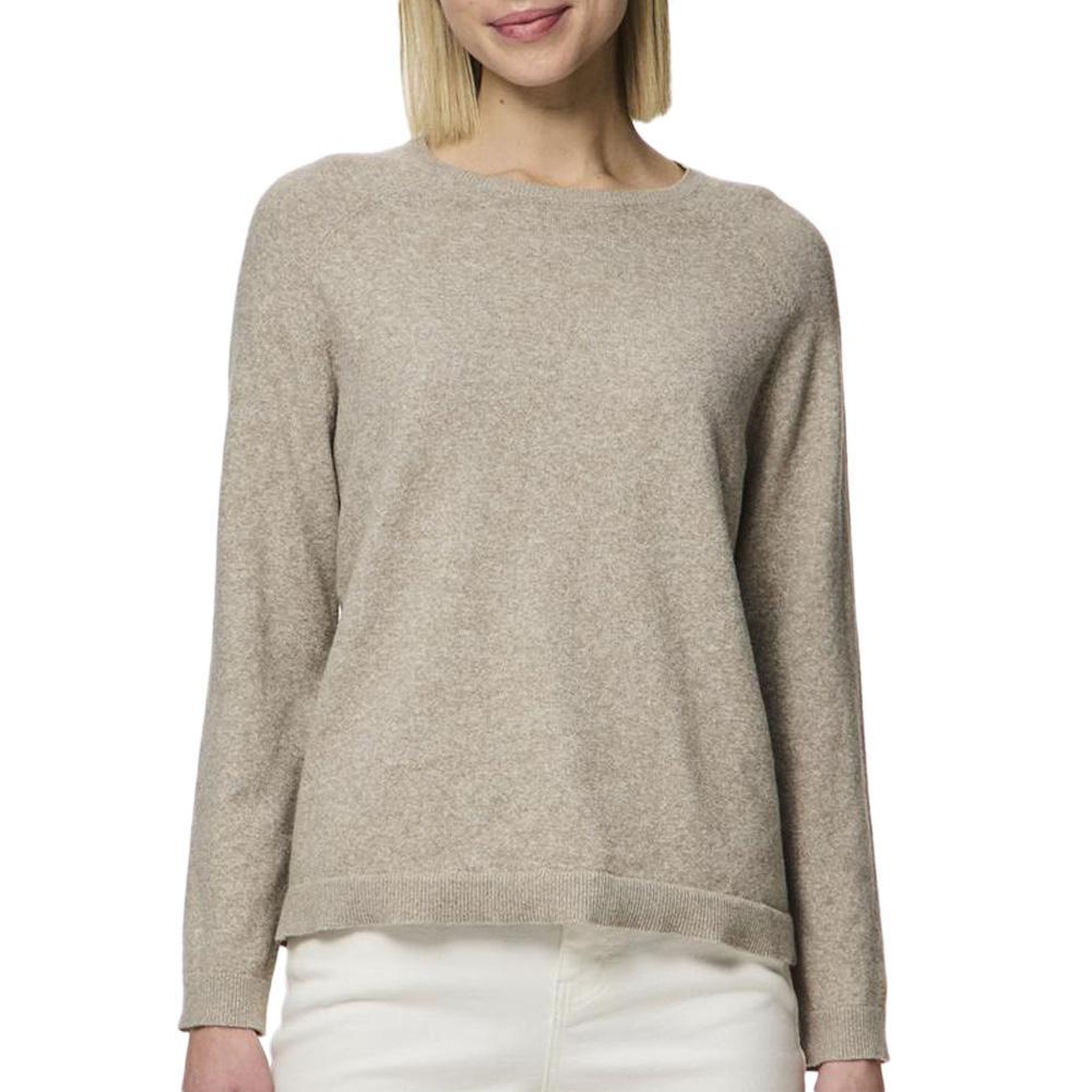 Pieces Pull Beige Femme Pieces Bree Knit. Coloris disponibles : Beige