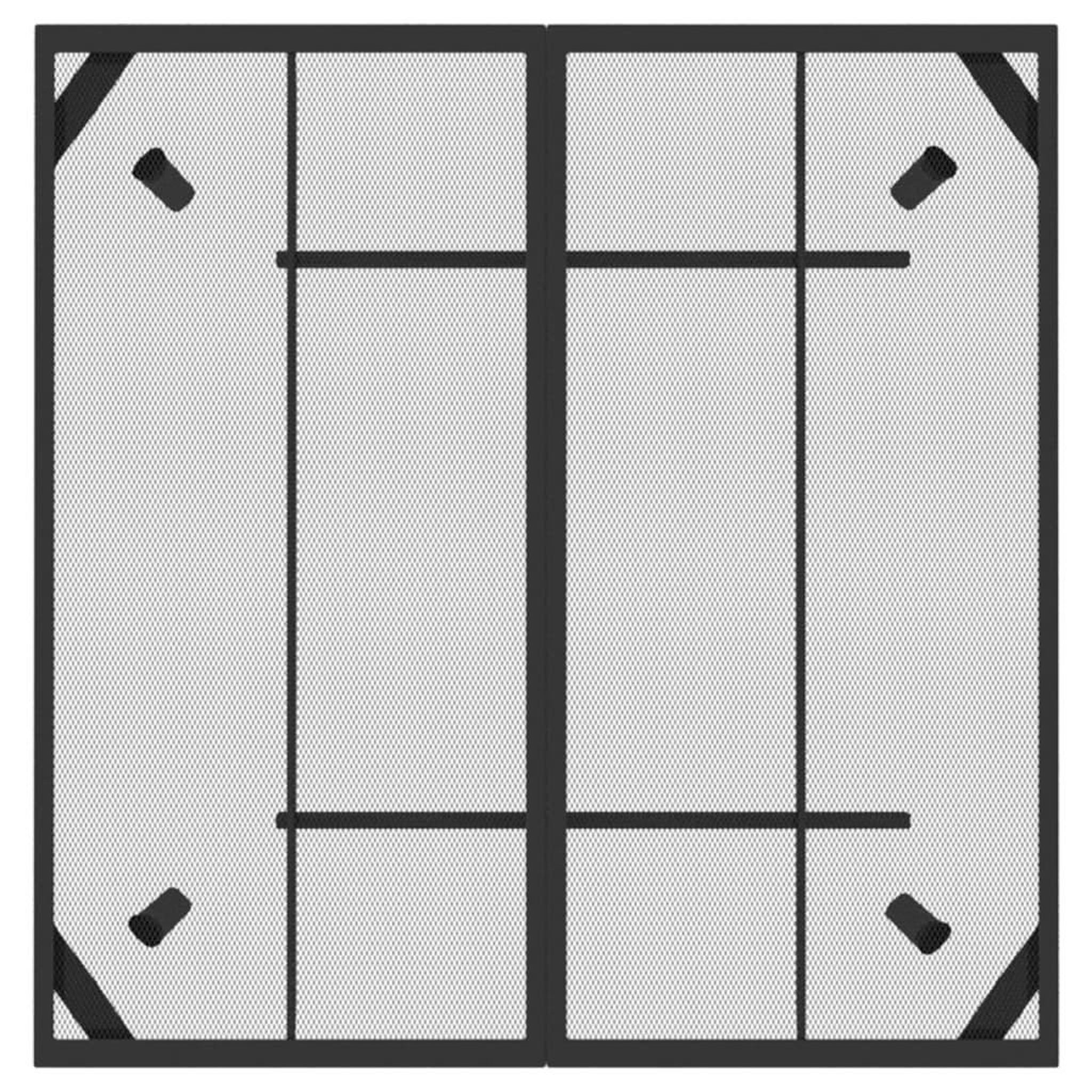 Voir la diapositive 4 : VIDAXL Table de jardin anthracite 100x100x72 cm Treillis d'acier