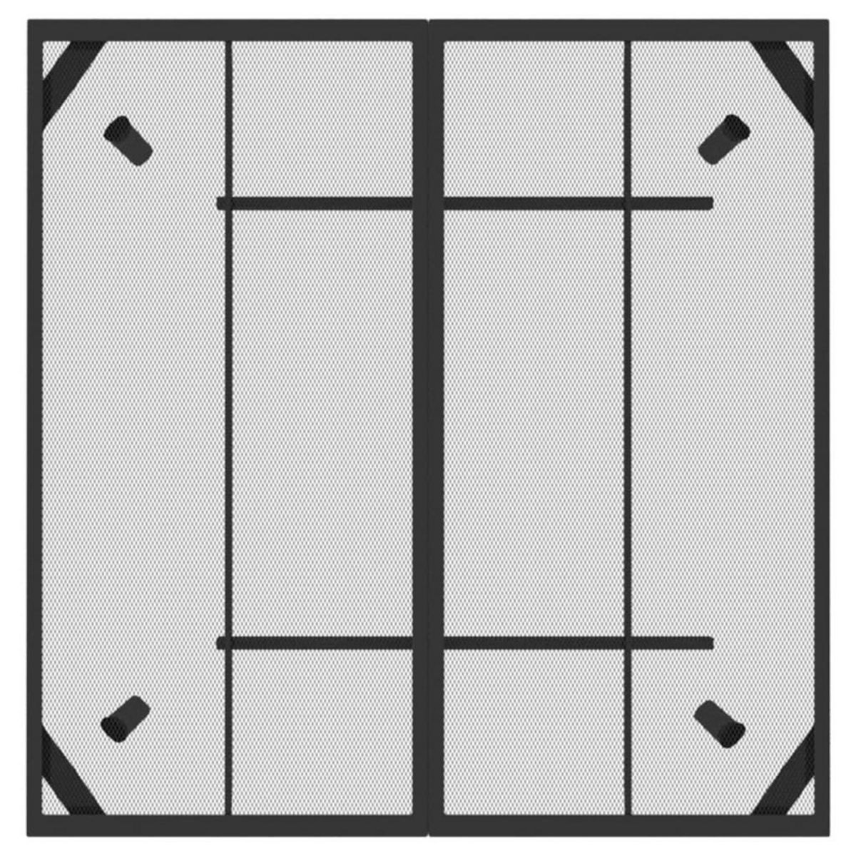 VIDAXL Table de jardin anthracite 100x100x72 cm Treillis d'acier