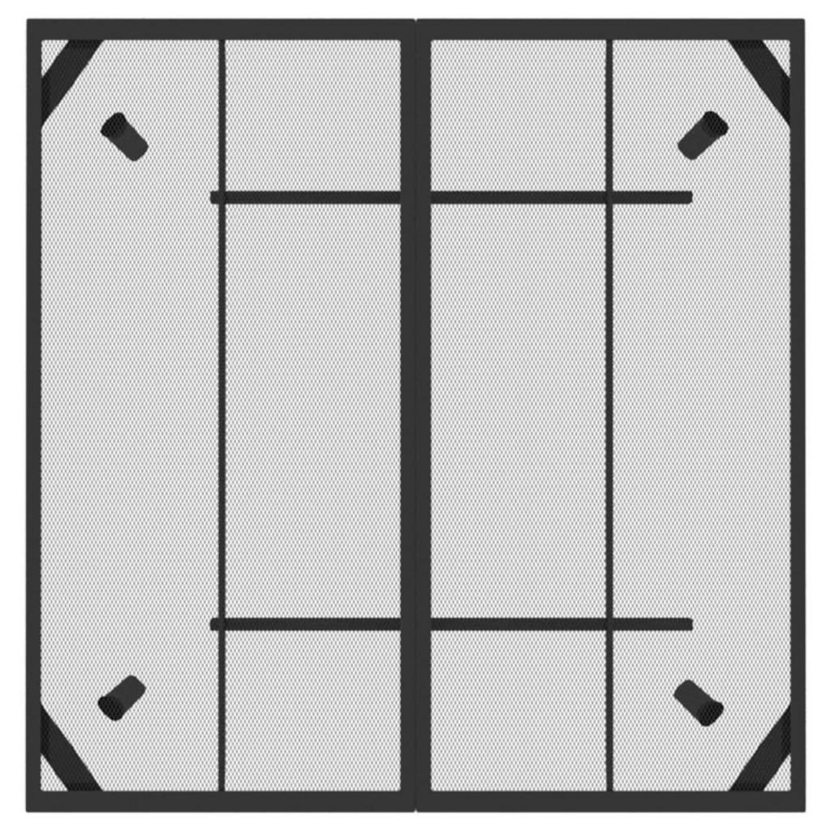 VIDAXL Table de jardin anthracite 100x100x72 cm Treillis d'acier