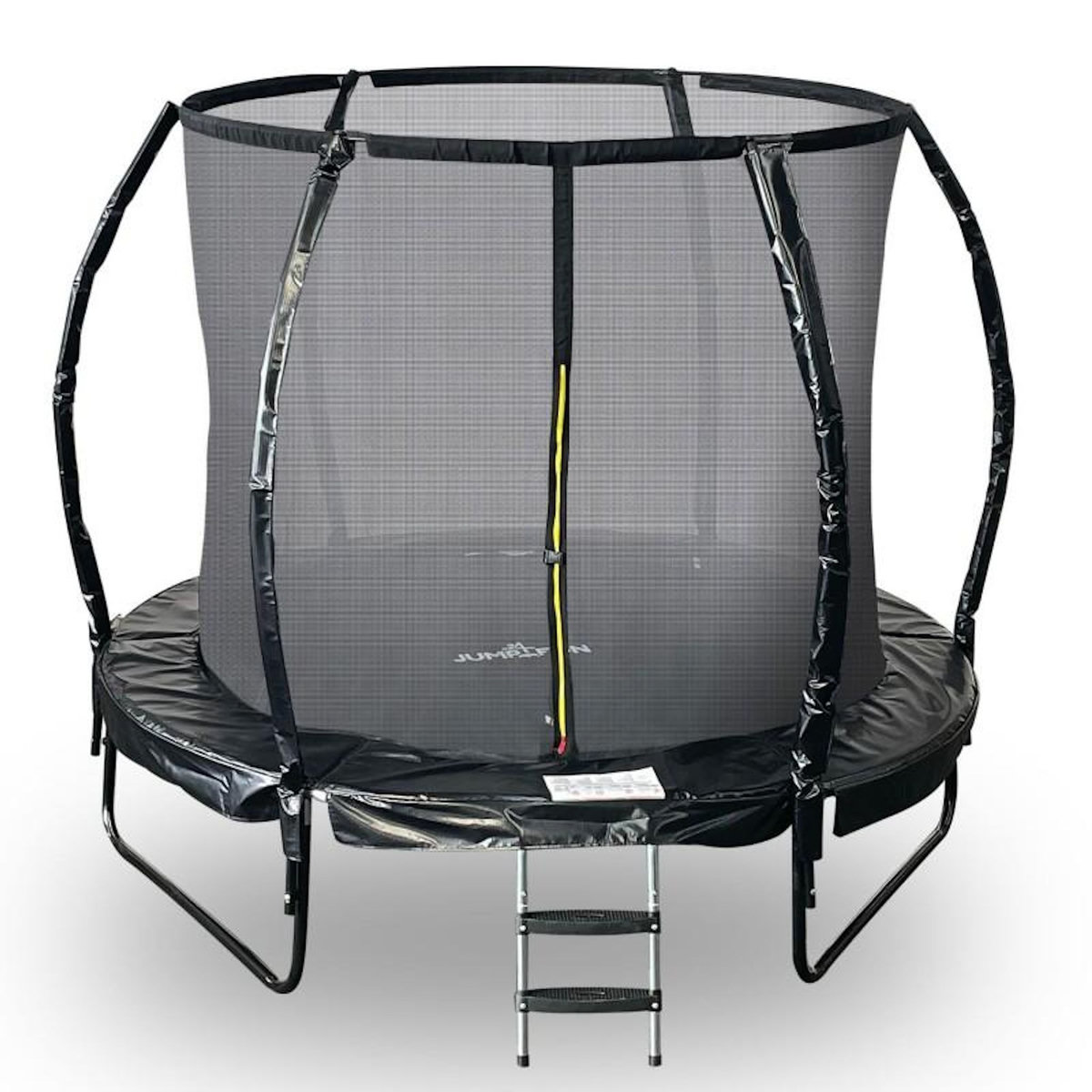 JUMP4FUN Trampoline 8Ft ø244cm noire - tuyeau arrosage et bâche de protection