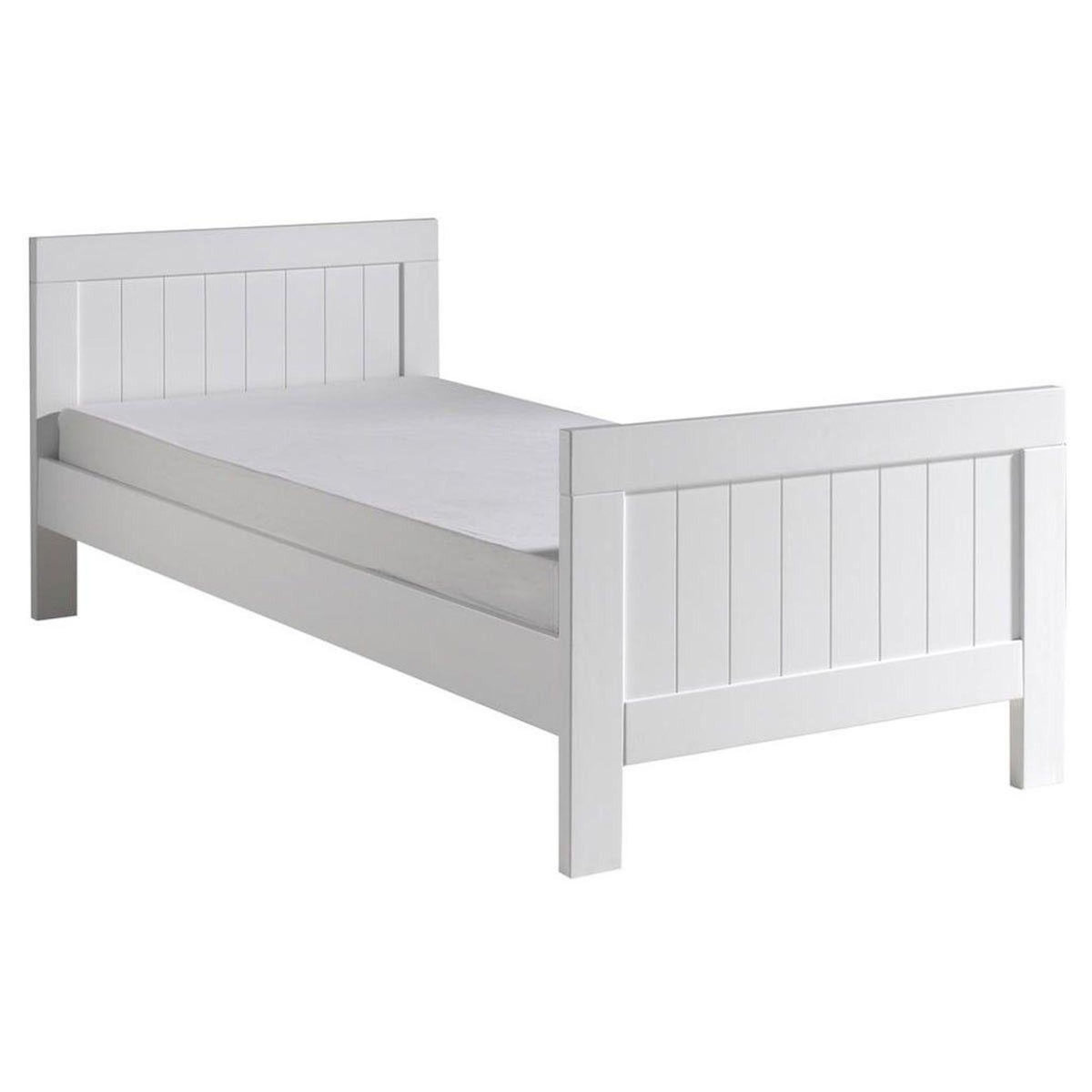 Paris Prix Pack - Lit Enfant, Sommier, Chevet & Armoire  Lewis  90x200cm Blanc