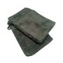 Voir la diapositive 1 : ACTUEL Lot de 2 gants de toilette unis en coton 500 g/m²