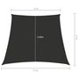 Voir la diapositive 6 : VIDAXL Voile de parasol Tissu Oxford trapeze 3/5x4 m Anthracite