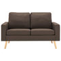 Voir la diapositive 3 : VIDAXL Canape a 2 places Marron Tissu