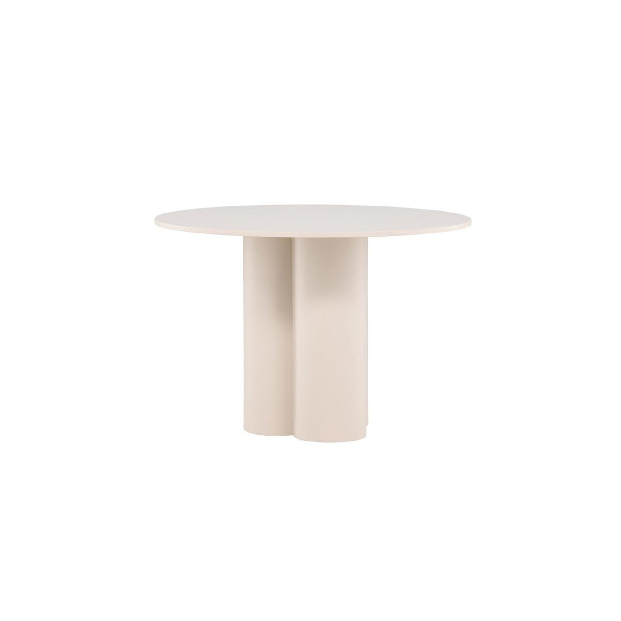 Voir la diapositive 2 : Paris Prix Table à manger ronde  olivia  110cm beige