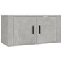 Voir la diapositive 4 : VIDAXL Ensemble de meubles TV 3 pcs Gris beton Bois d'ingenierie