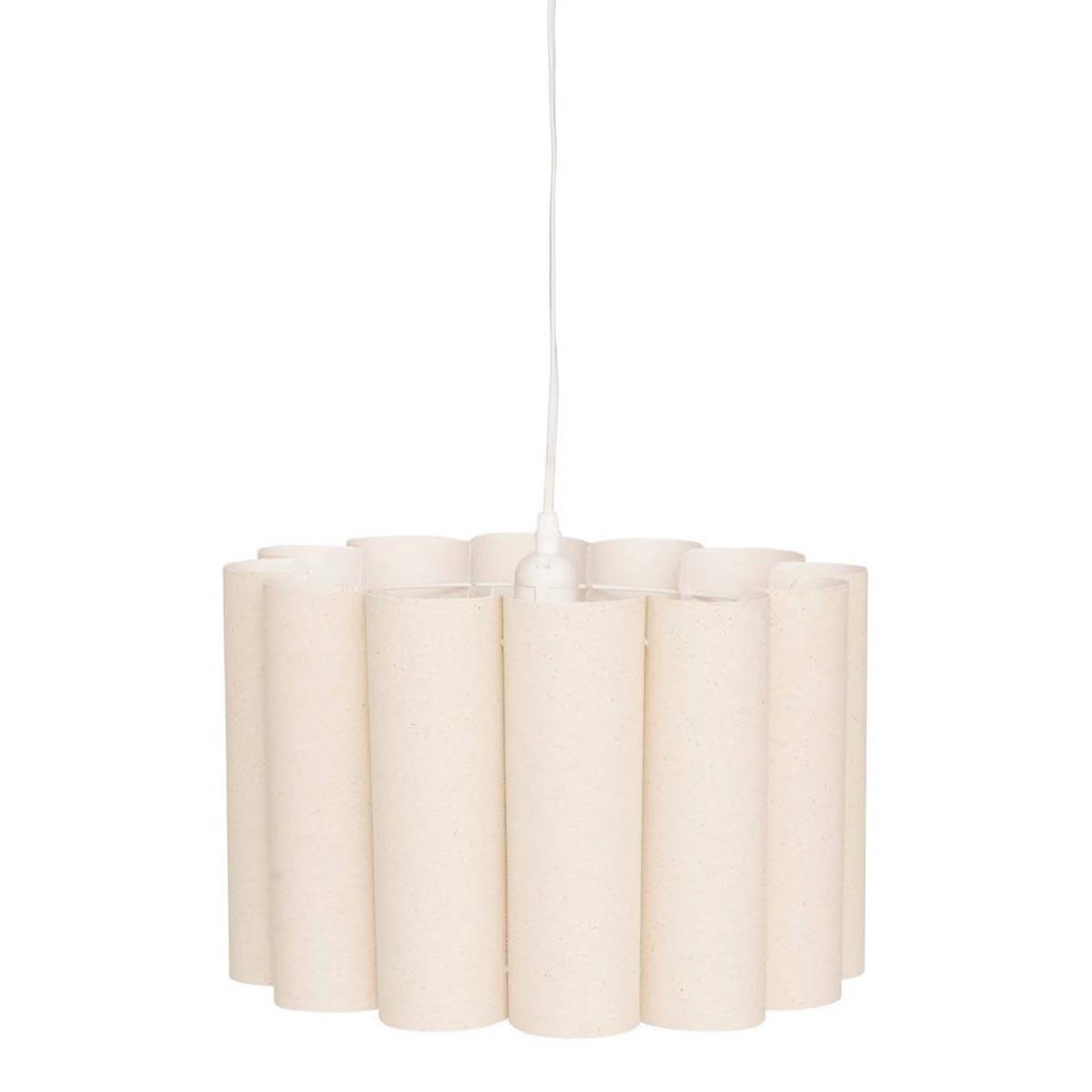 ATMOSPHERA Lampe suspension en tissu  rona  37cm beige