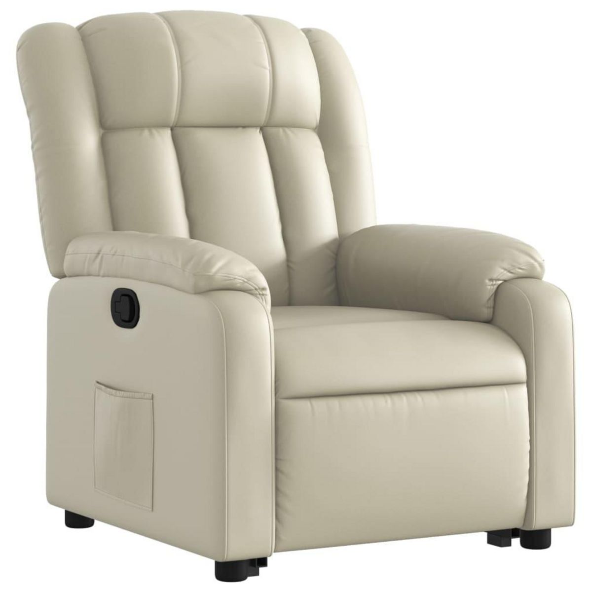 VIDAXL Fauteuil inclinable Creme Similicuir