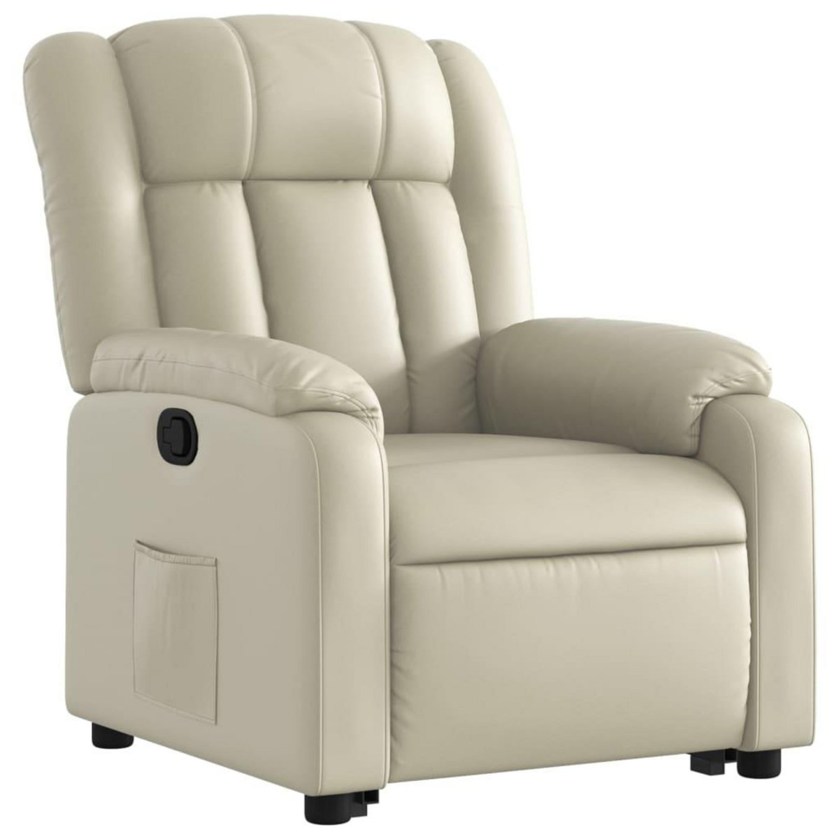 VIDAXL Fauteuil inclinable Creme Similicuir