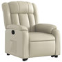 Voir la diapositive 4 : VIDAXL Fauteuil inclinable Creme Similicuir