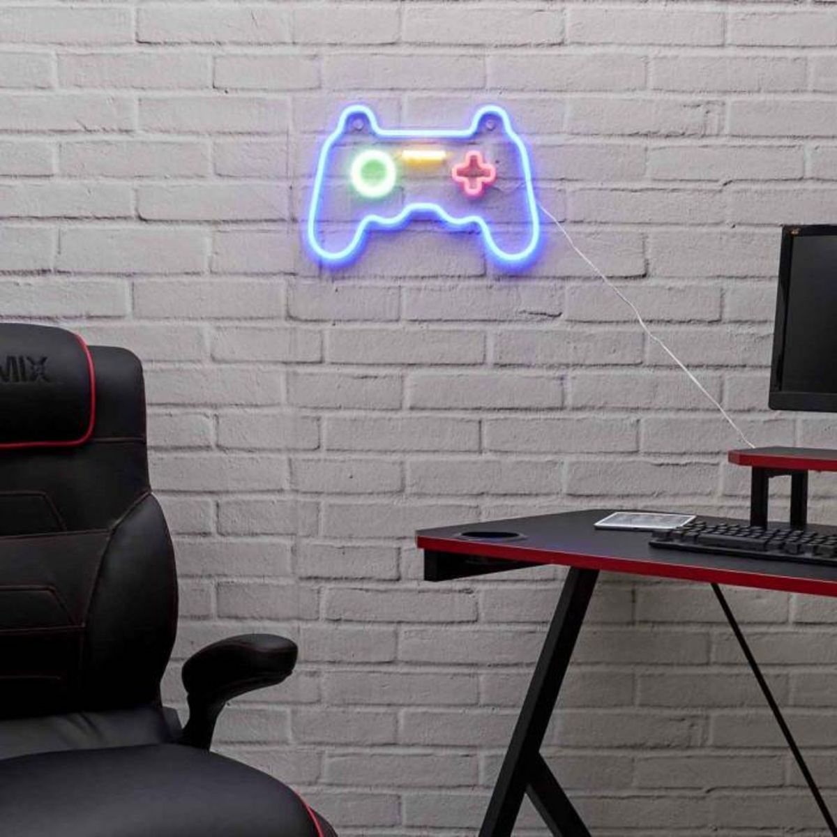 Paris Prix Lampe Led Effet Néon  Manette  41cm Multicolore