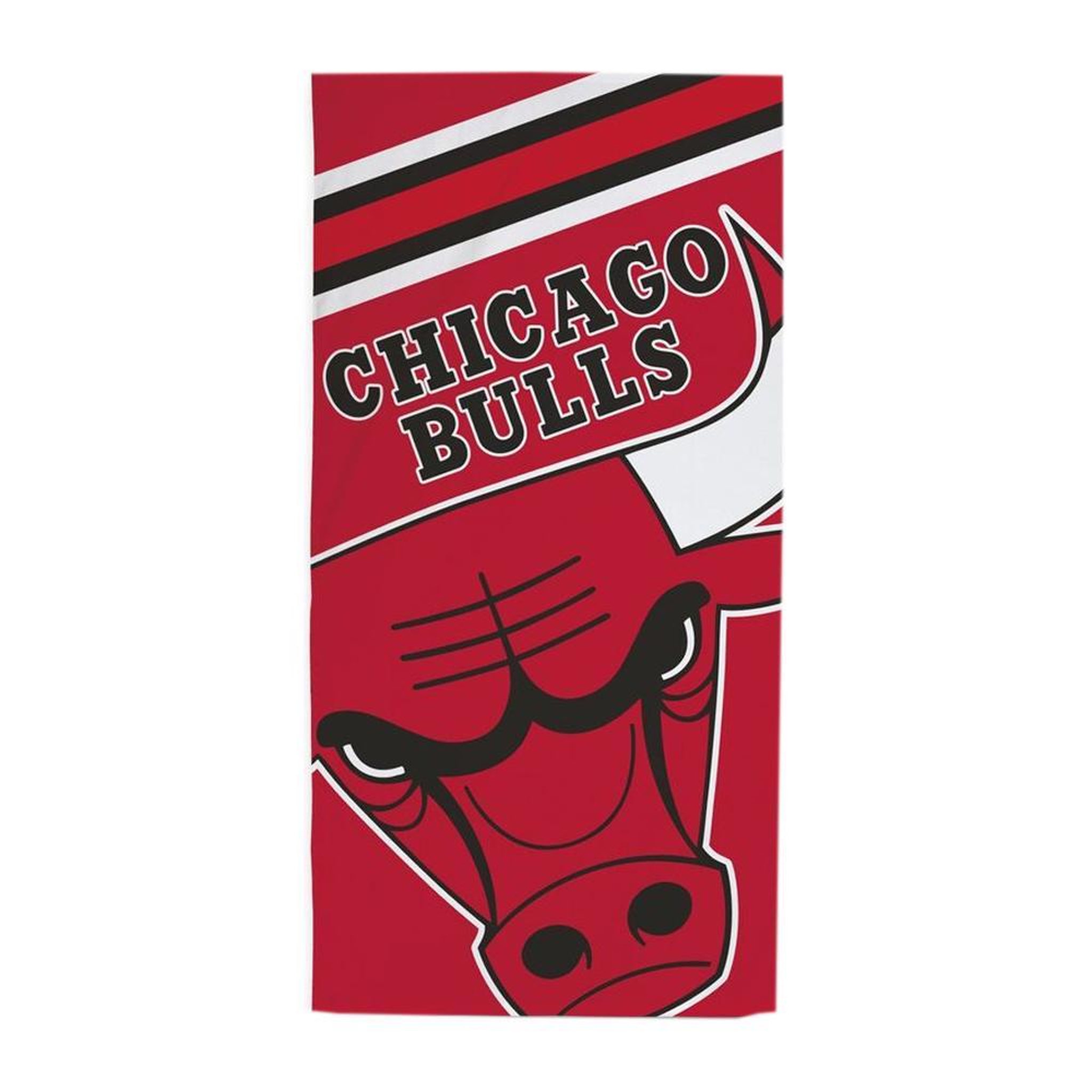 SPORTZONE Chicago Bulls Serviette de Plage Rouge Sport Zone 140x70cm. Coloris disponibles : Rouge