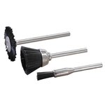 MAXICRAFT 3 brossettes nylon (roue, cuvette et pinceau)