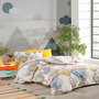 Voir la diapositive 2 : Home collection Parure housse de couette avec taie(s) en coton polyester Cappadocia