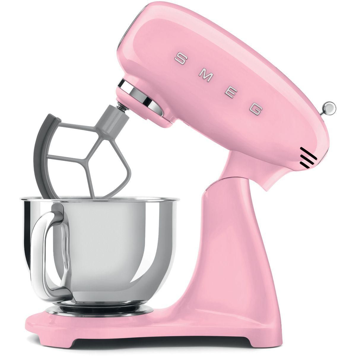 SMEG Robot pâtissier multifonctions 4.8l 1000w cadillac rose - SMF05PKEU