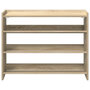 Voir la diapositive 4 : VIDAXL Etagere a chaussures chene sonoma 80x25x62 cm bois d'ingenierie