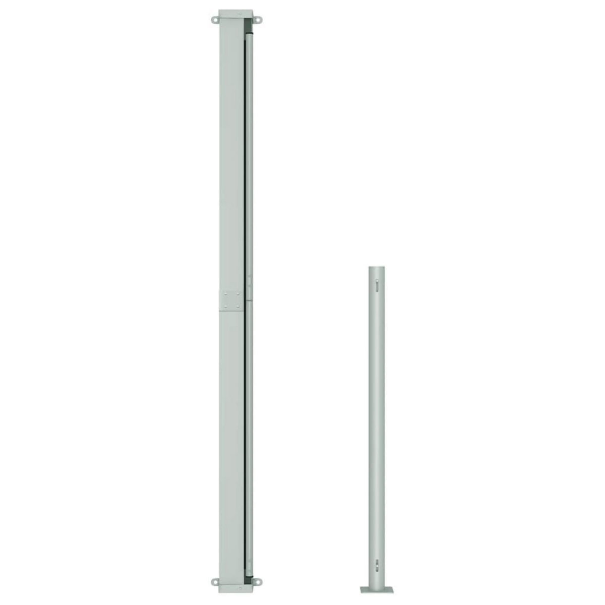 VIDAXL Auvent lateral retractable de patio 220x500 cm Noir