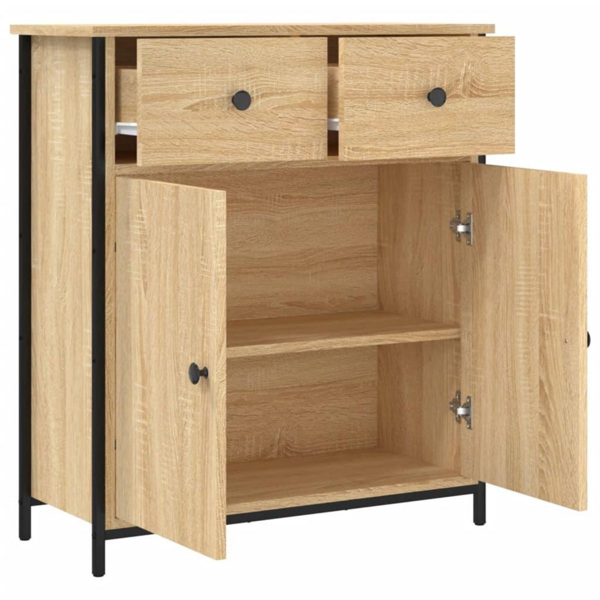 VIDAXL Buffet chene sonoma 70x30x80 cm bois d'ingenierie