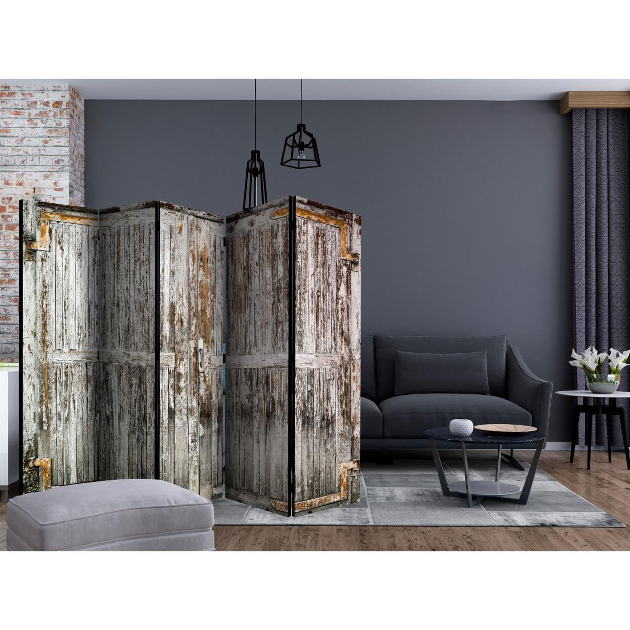 Voir la diapositive 2 : Paris Prix Paravent 5 volets  the whispering door  172x225cm