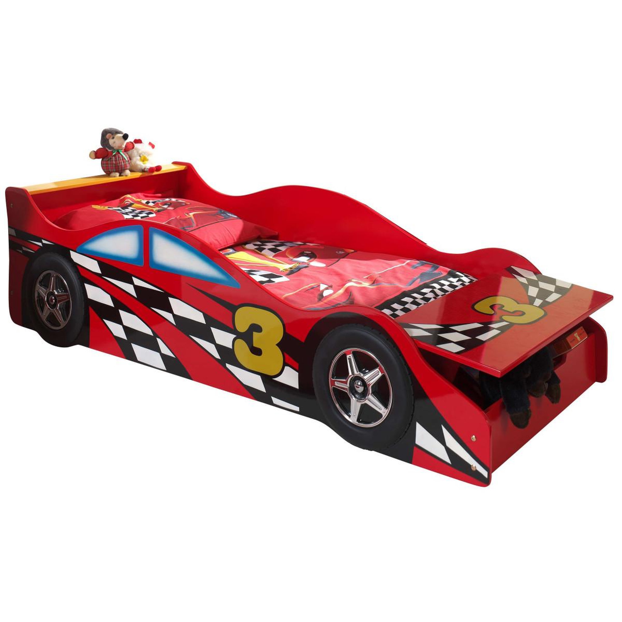 Paris Prix Pack - lit enfant & matelas  race  70x140cm rouge