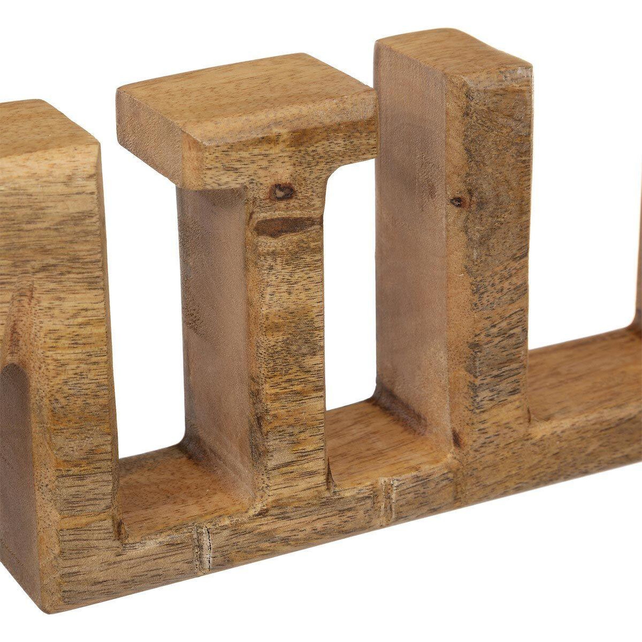 Voir la diapositive 2 : ATMOSPHERA Mot déco à poser famille  faustine  53cm beige