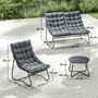 Voir la diapositive 3 : OUTSUNNY Salon de jardin 4 places 4 pièces grand confort