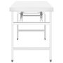 Voir la diapositive 3 : VIDAXL Table de travail pliable de cuisine 100x60x80 cm Inox