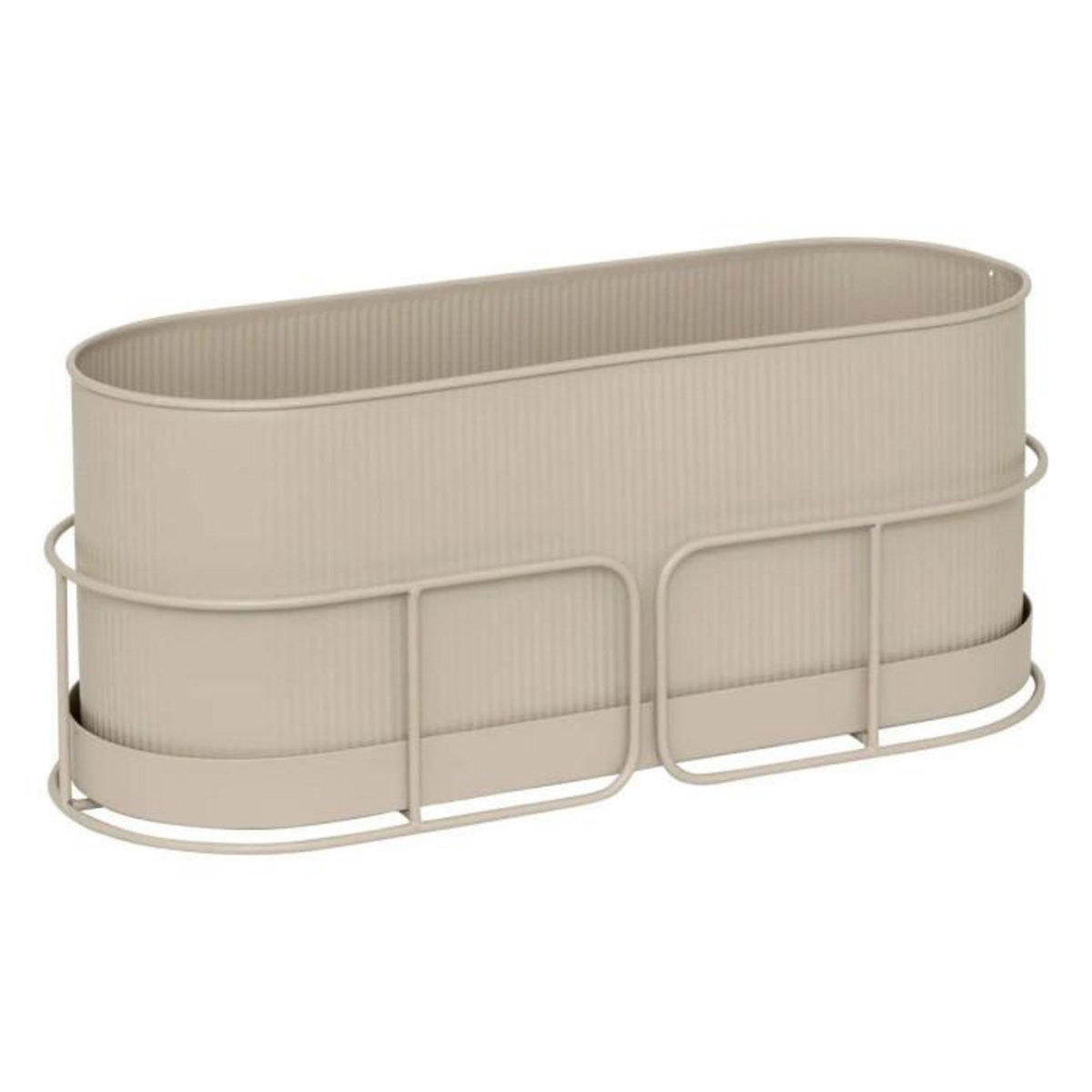 ATMOSPHERA Jardinière en Métal  Aze  47cm Beige Lin