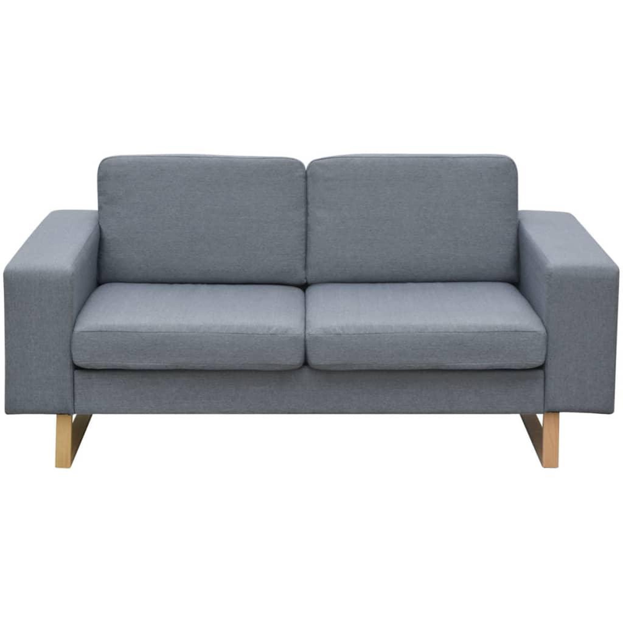 Voir la diapositive 3 : VIDAXL Ensemble de canape a 2 places et a 3 places gris clair