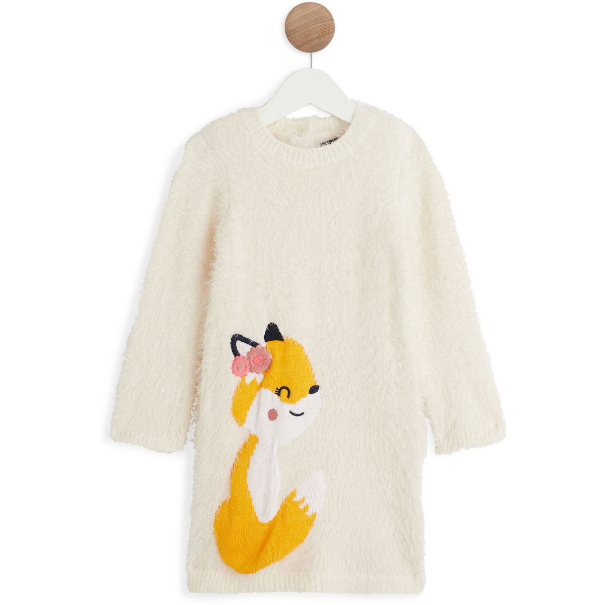 INEXTENSO Robe pull poilu bébé fille