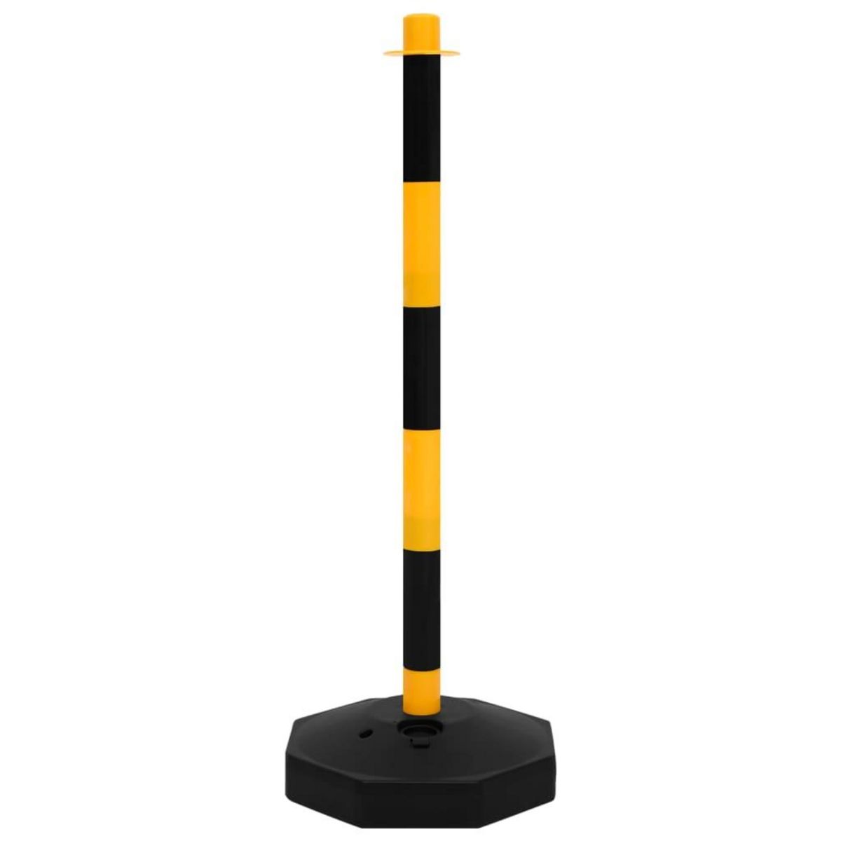 VIDAXL Ensemble de poteaux a chaîne avec chaîne en plastique 10 m