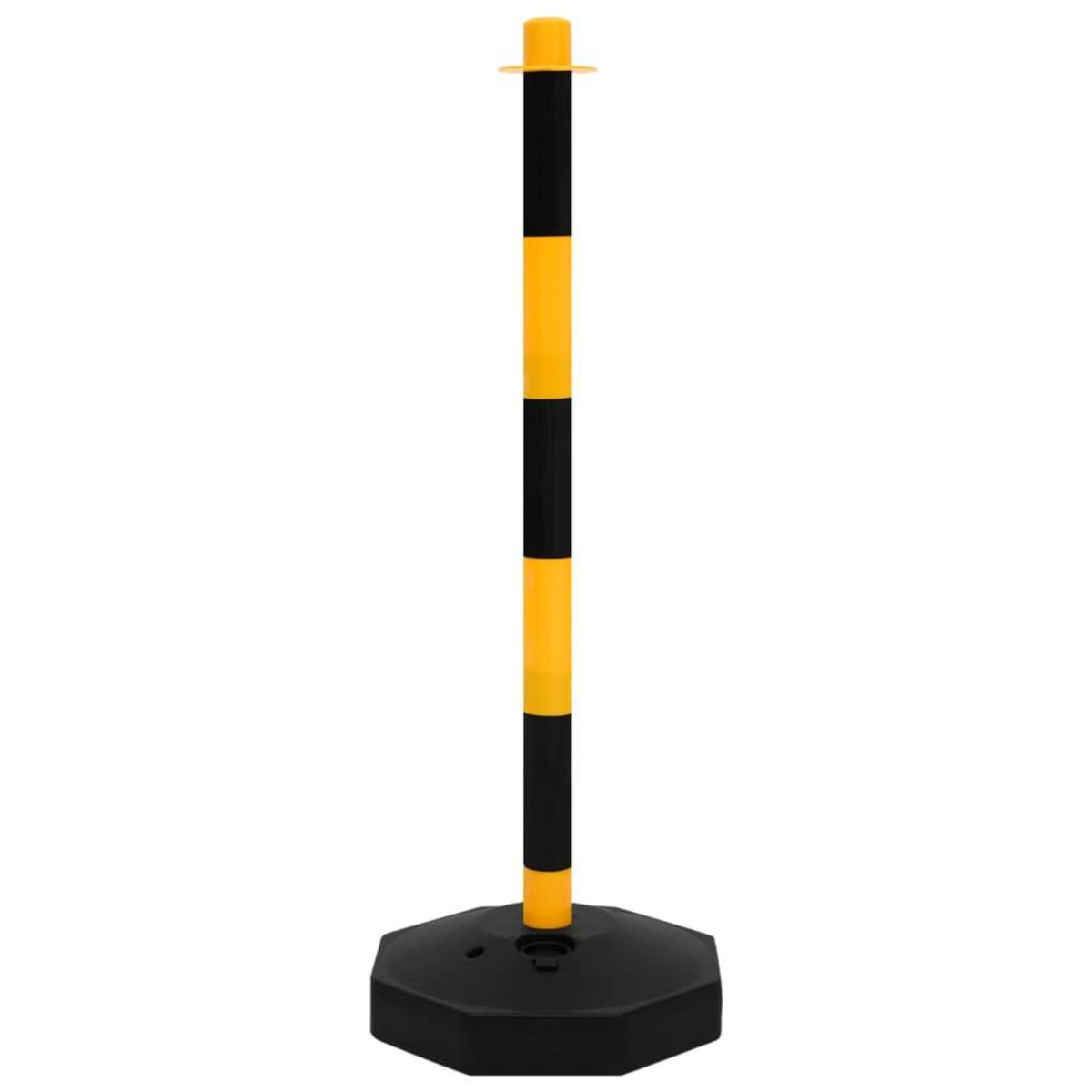 VIDAXL Ensemble de poteaux a chaîne avec chaîne en plastique 10 m