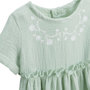 Voir la diapositive 3 : Petit Béguin Robe enfant en gaze de coton Arya