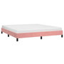 Voir la diapositive 3 : VIDAXL Cadre de lit sans matelas rose 180x200 cm velours