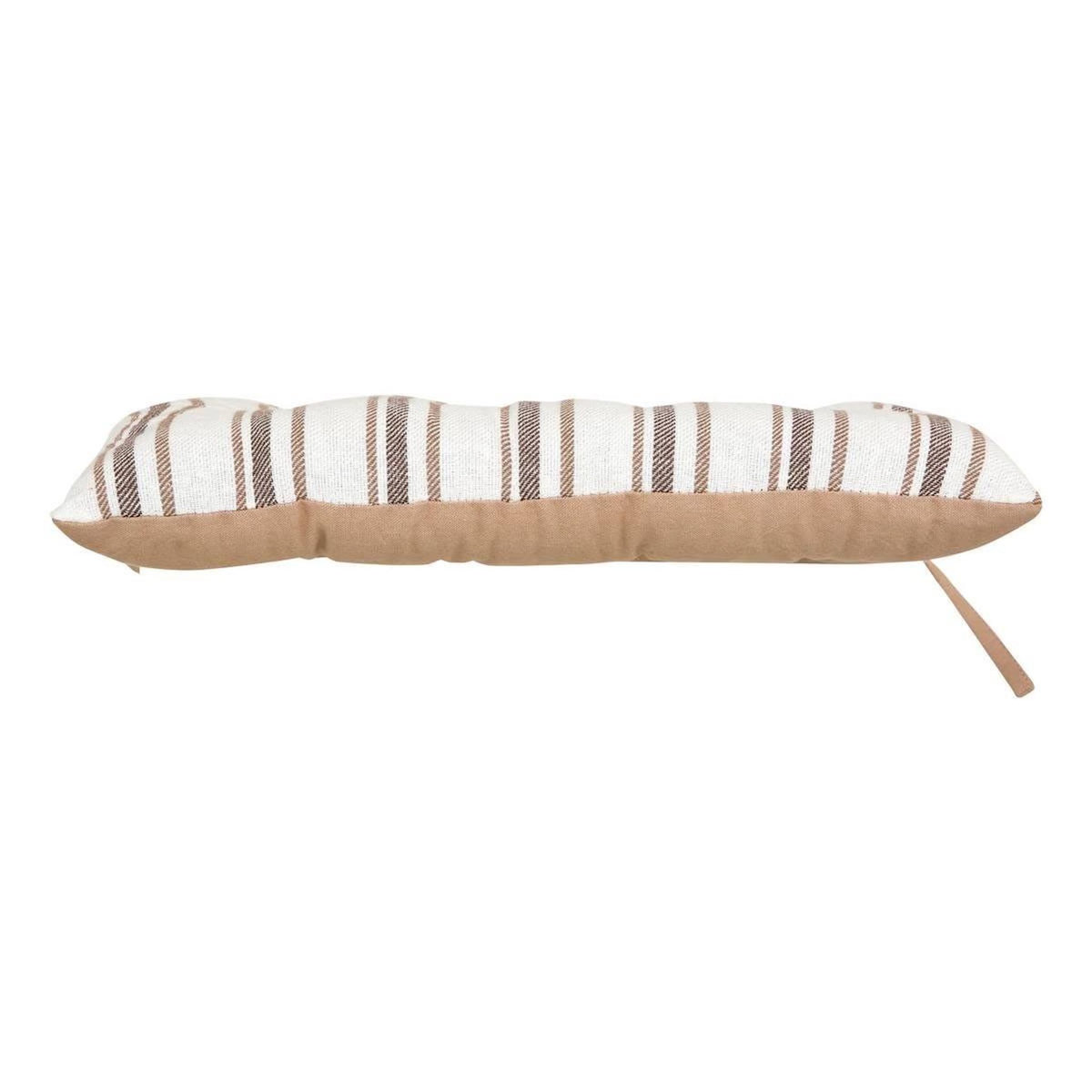 ATMOSPHERA Galette de Chaise à Rayures  Groove  38x38cm Beige