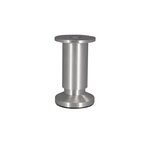 CIME Pied Meuble Cylindrique Réglable 38x100 - Aluminium Brossé Gris
