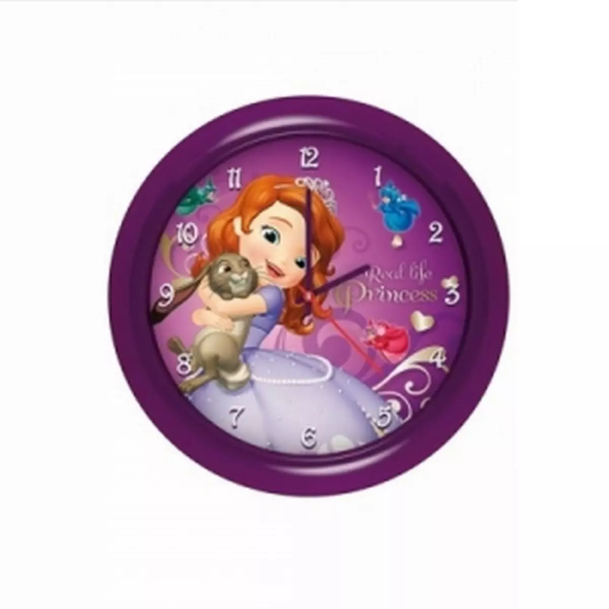 Disney Princesse Sofia Horloge murale Princesse Sofia montre violet