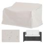 Voir la diapositive 2 : OUTSUNNY Housse de protection mobilier de jardin bâche étanche 140L x 84l x 56/94H cm oxford haute densité 600D beige