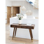 Voir la diapositive 2 : MAISON PAVANE Console en bois massif 2 tiroirs et détails dorés-Colombo