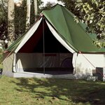 VIDAXL Tente familiale tipi 10 personnes vert impermeable
