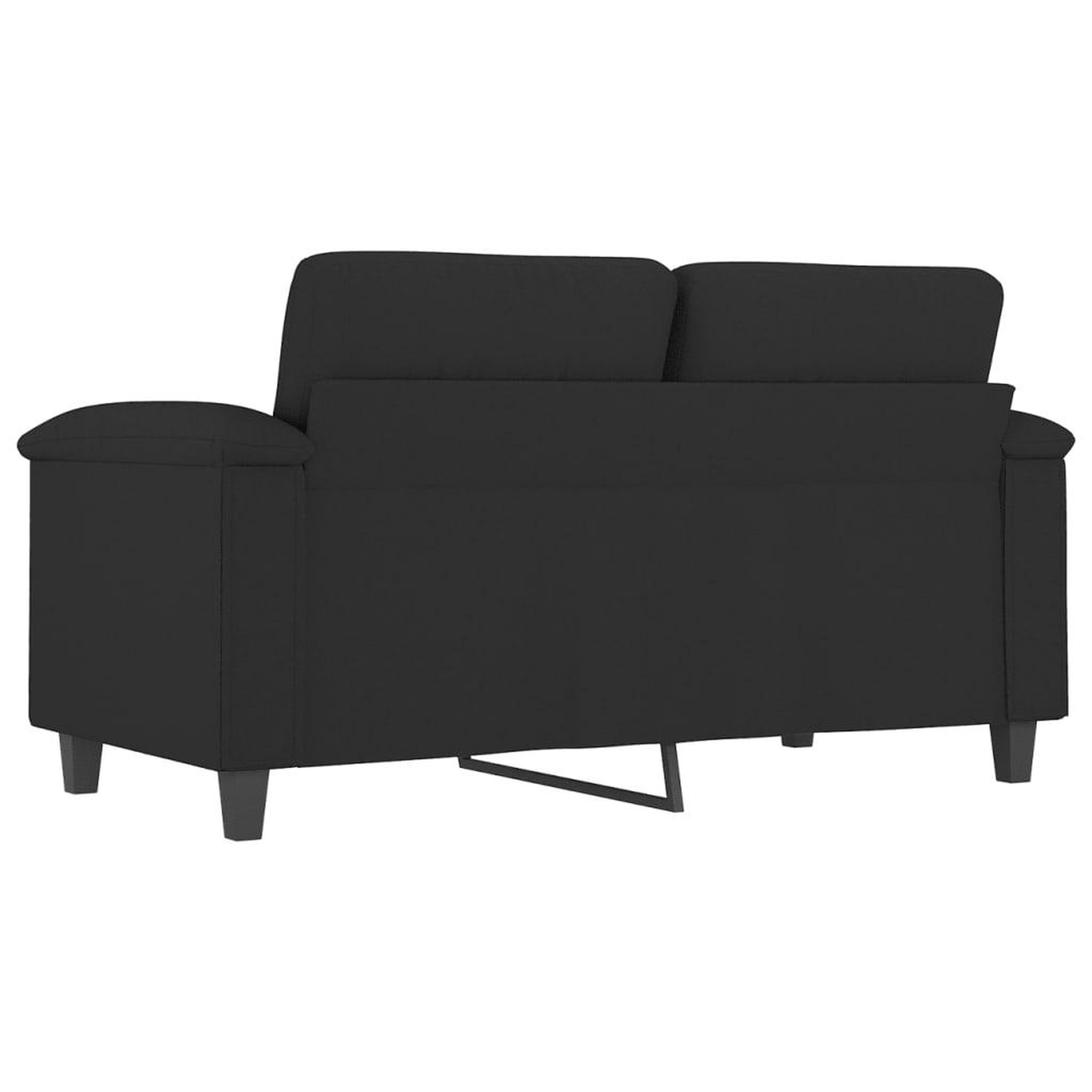 Voir la diapositive 5 : VIDAXL Canape a 2 places Noir 120 cm Tissu microfibre