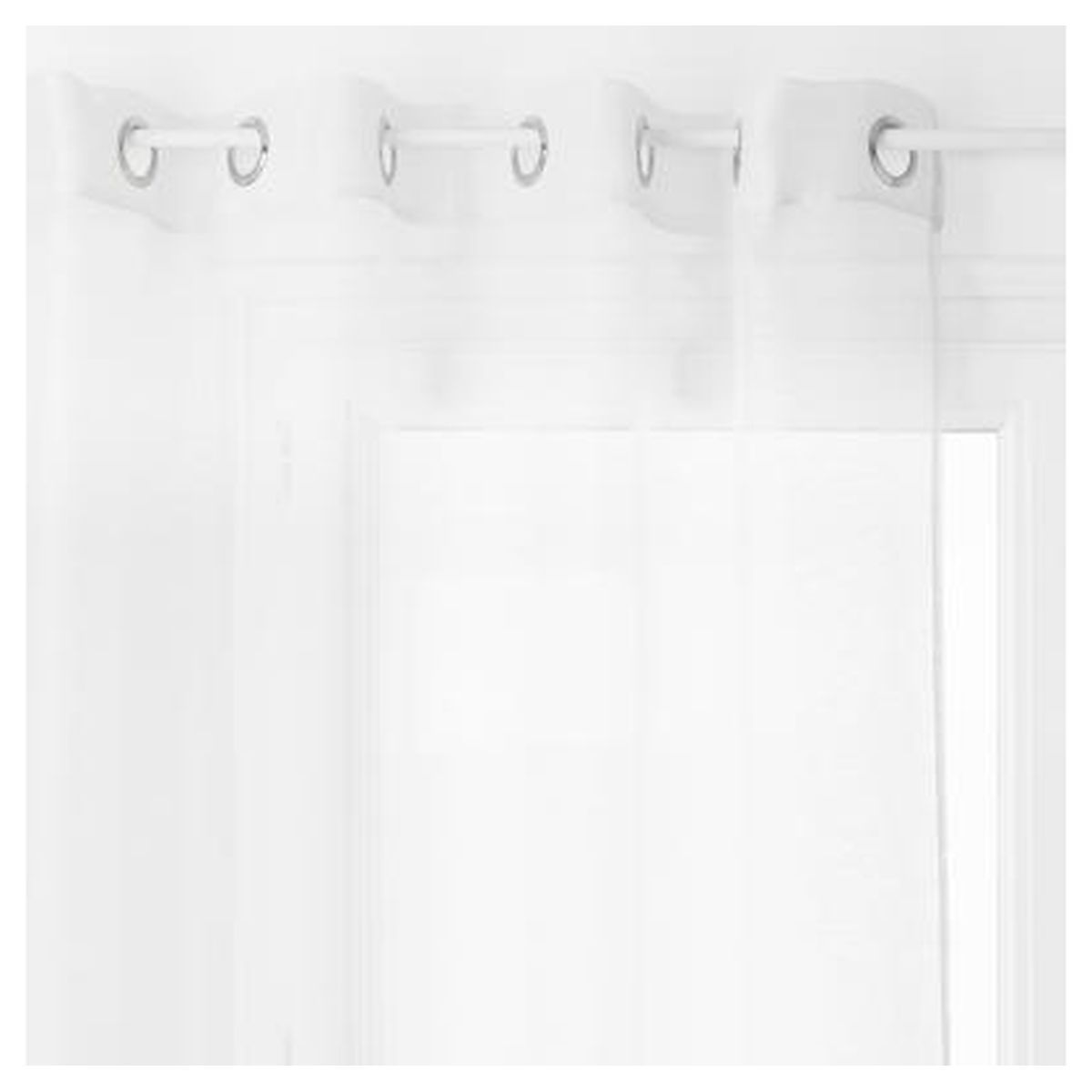 Voilage fin uni à &oelig;illets MOLY