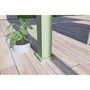 Voir la diapositive 9 : Pergola Bioclimatique autoportée 3x4 m - Aluminium - Vert jade/blanc - VS OmBREA®