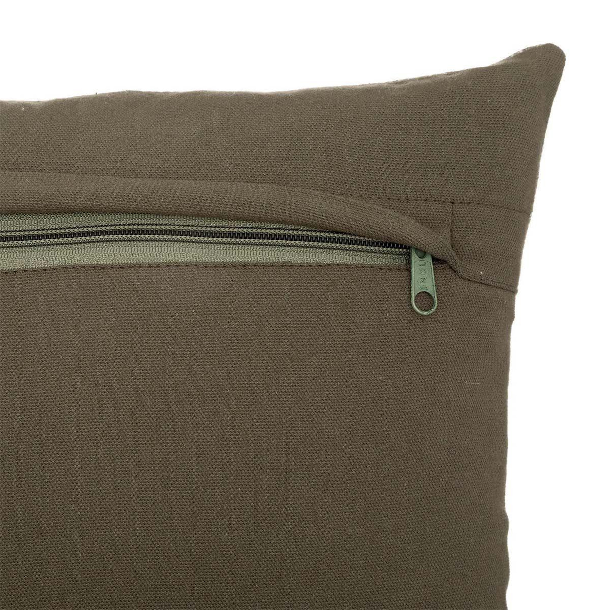 Voir la diapositive 2 : ATMOSPHERA Coussin déco déhoussable  otto  38x38cm kaki