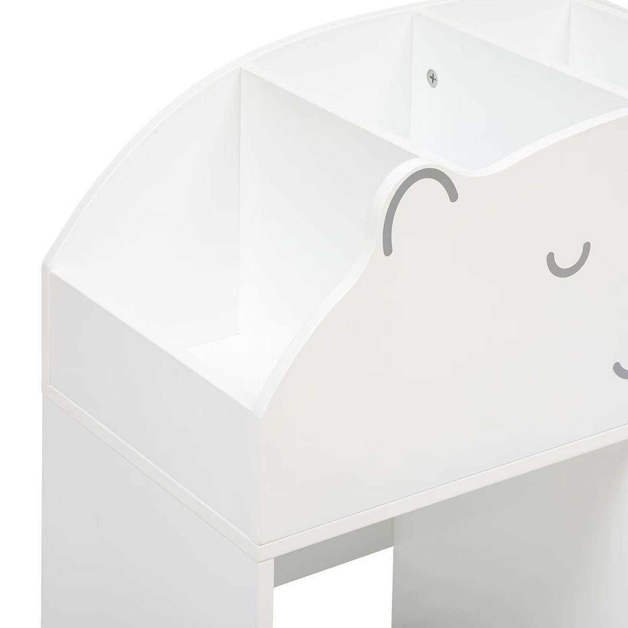Voir la diapositive 2 : Atmosphera Kids Bibliothèque enfant  ourson  64cm blanc