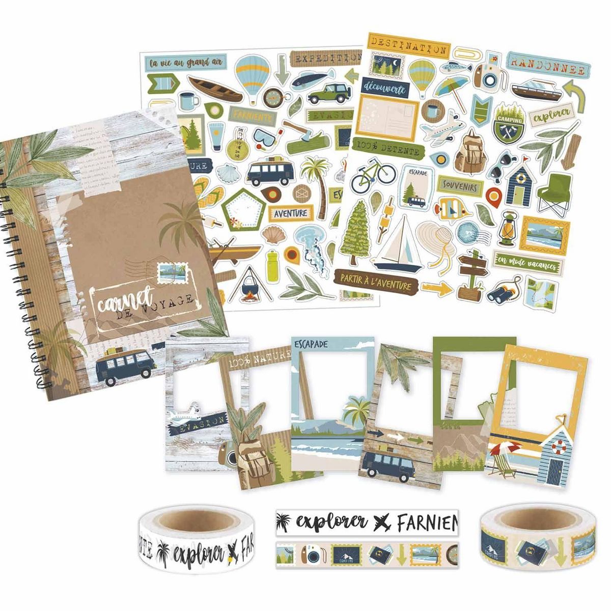 Graine créative Kit carnet de voyage scrapbooking