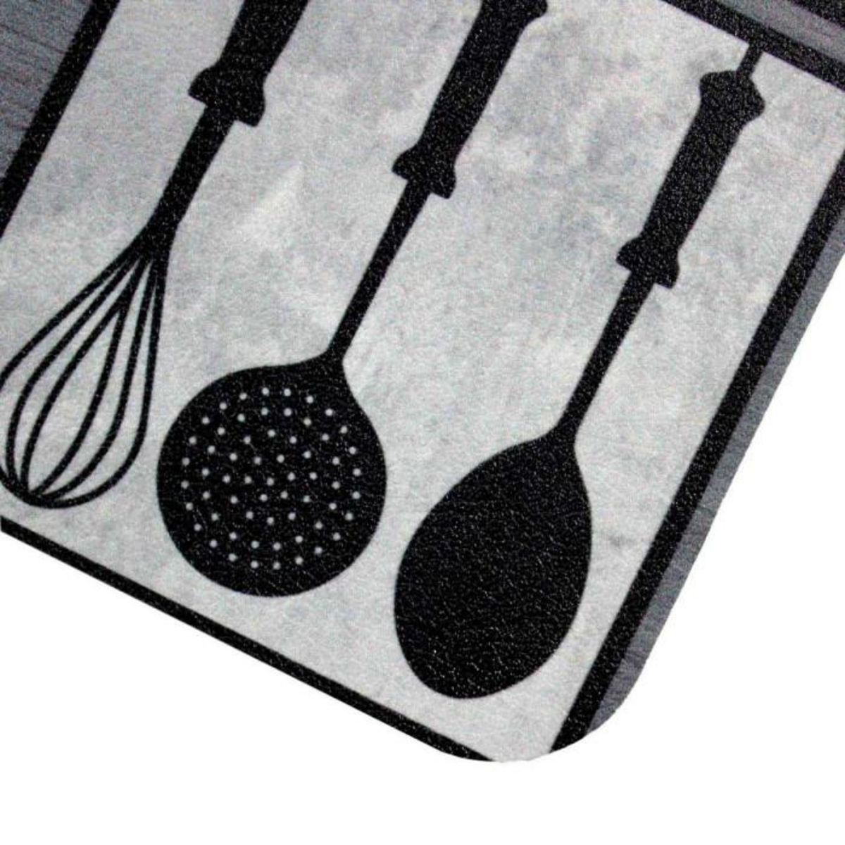 Paris Prix Tapis de Cuisine Imprimé  Rustico  45x120cm Gris